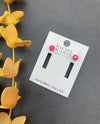 RACHEL MARIE DESIGNS JANE POST EARRING HOT PINK