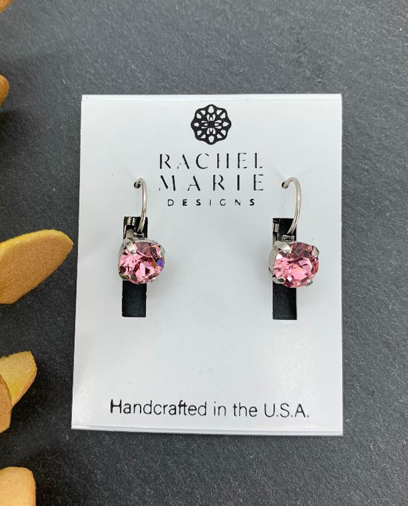 RACHEL MARIE DESIGNS JESS EARRING LIGHT ROSE