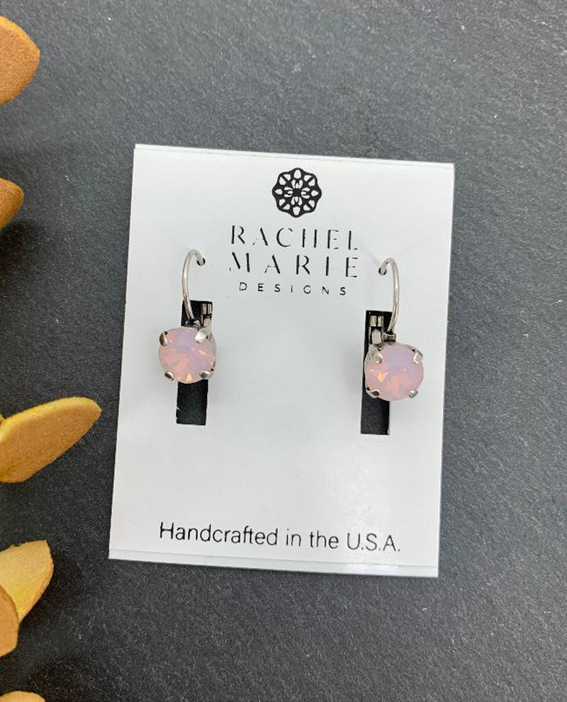 RACHEL MARIE DESIGNS JESS EARRING ROSE WATER OPAL