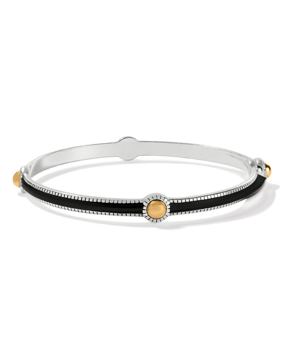 BRIGHTON JF0105 INTERLOK NOIR SLIM BANGLE