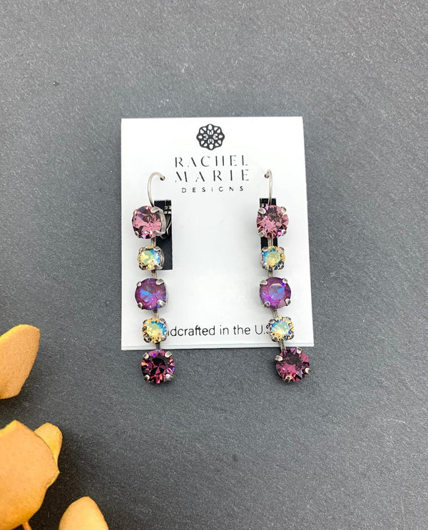 RACHEL MARIE DESIGNS JILL EARRING PURPLE PASSION