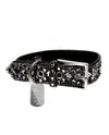 JACQUELINE KENT JKDC101 DIAMOND DOG COLLAR BLACK