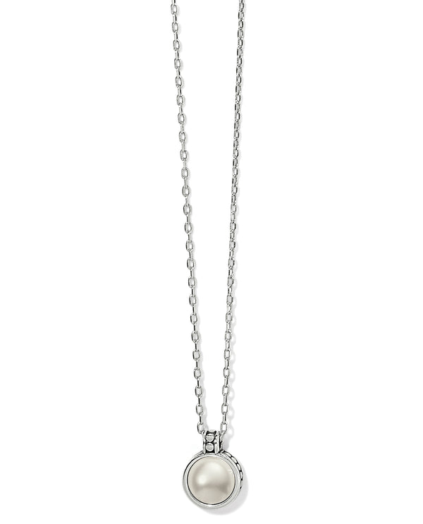 BRIGHTON JM7425 PEBBLE DOT MEDALI PEARL NECKLACE