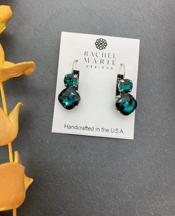 RACHEL MARIE DESIGNS LAURA COLLECTION EARRING EMERALD IGNITE