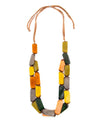 Organic Tagua LC406 PISA Necklace OLIVE COMBO