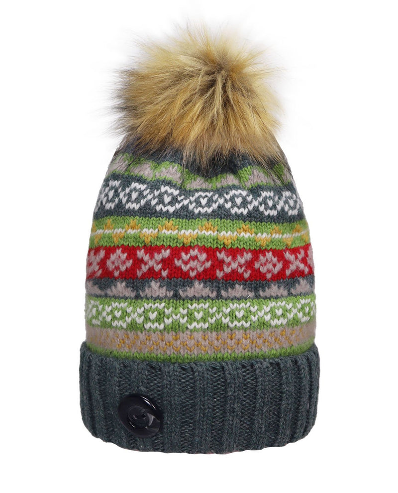 LIVE LIFE COZY LINED BEANIE HAT OLIVE