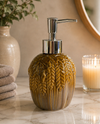 HARVEST PUMPKIN SOAP PUMP TH00382 STONE