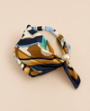 MAGNETIC PEARL SATIN NECK SCARF MULTI