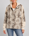 MYSTREE 60779 AZTEC COLOR BLOCK JACKET STONE