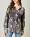 MYSTREE 60875 CORDUROY EMBROIDERED JACKET BLACK