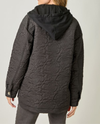 MYSTREE 61158 TWOFER HOODIE QUILTED JACKET BLACK