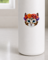 STICKER CABANA SMALL STICKER SMALL CAT WITH FLOWERS