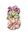 LLSCR OVERSIZED SATIN SCRUNCHIE - 3 PACK SAGE