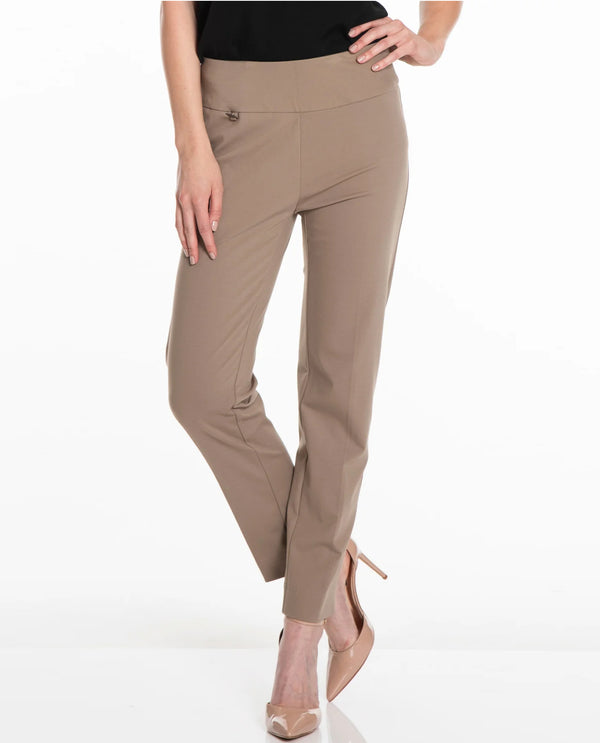 SLIM-SATION M48716PM PULL ON ANKLE PANT TRUFFLE