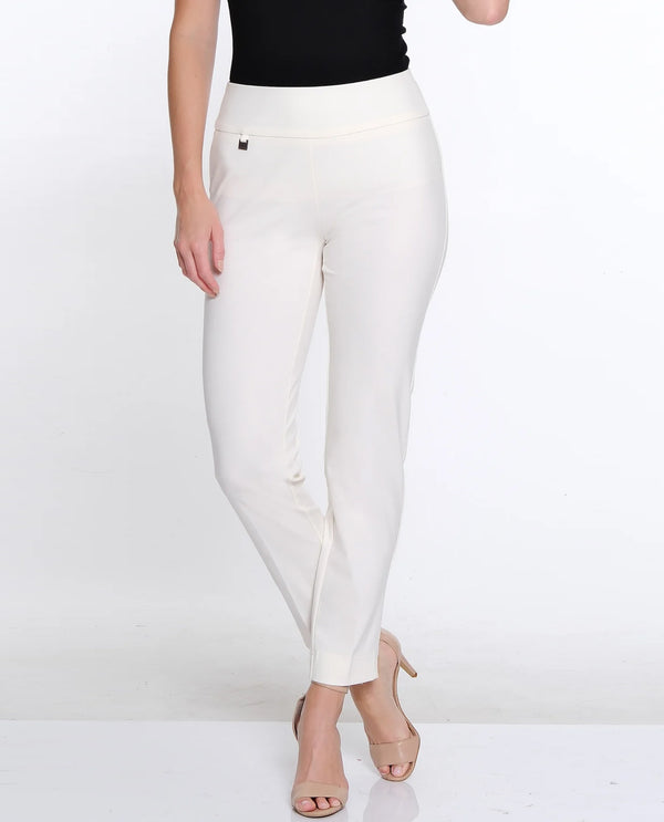 SLIM-SATION M48716PM PULL ON ANKLE PANT ivory