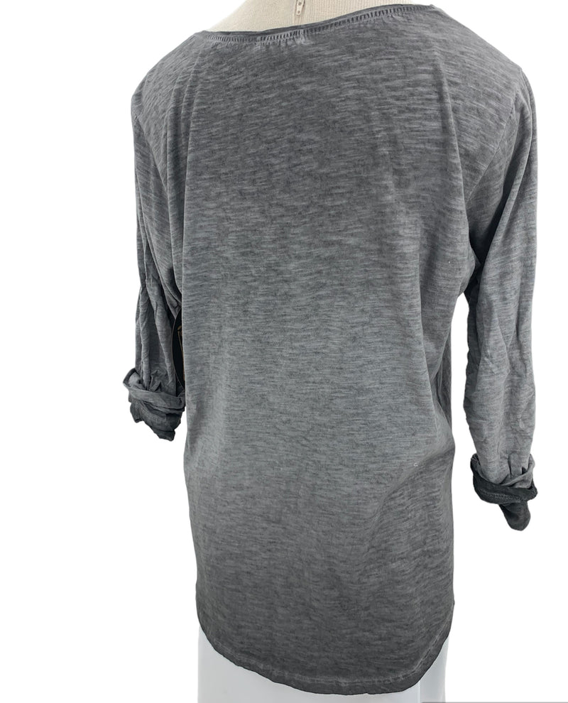 MADE IN ITALY MO-3383 LOVE TOP grey