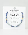 Morse Code Bracelet BRAVE MINT/BLUE