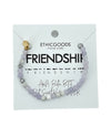 Morse Code Bracelet FRIENDSHIP LAVENDER