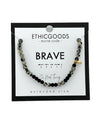 MORSE CODE EXTENDED BRACELET BRAVE DALMATION ONYX