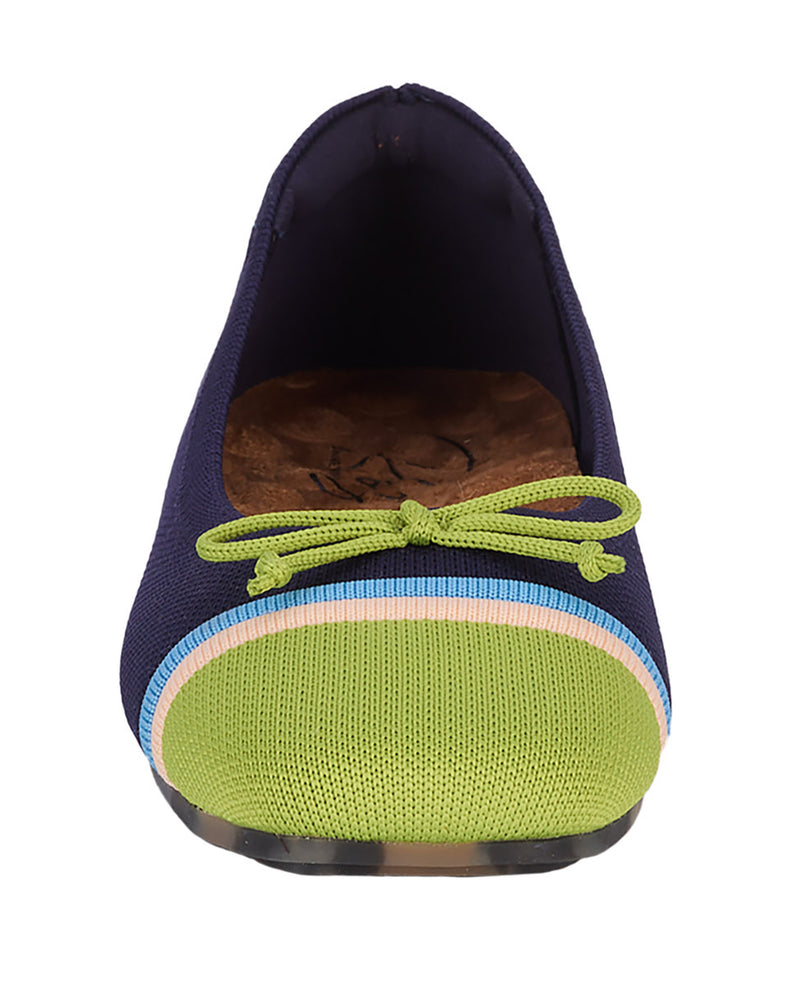 ROS HOMMERSON NOELLE KNIT SHOE NAVY/LIME