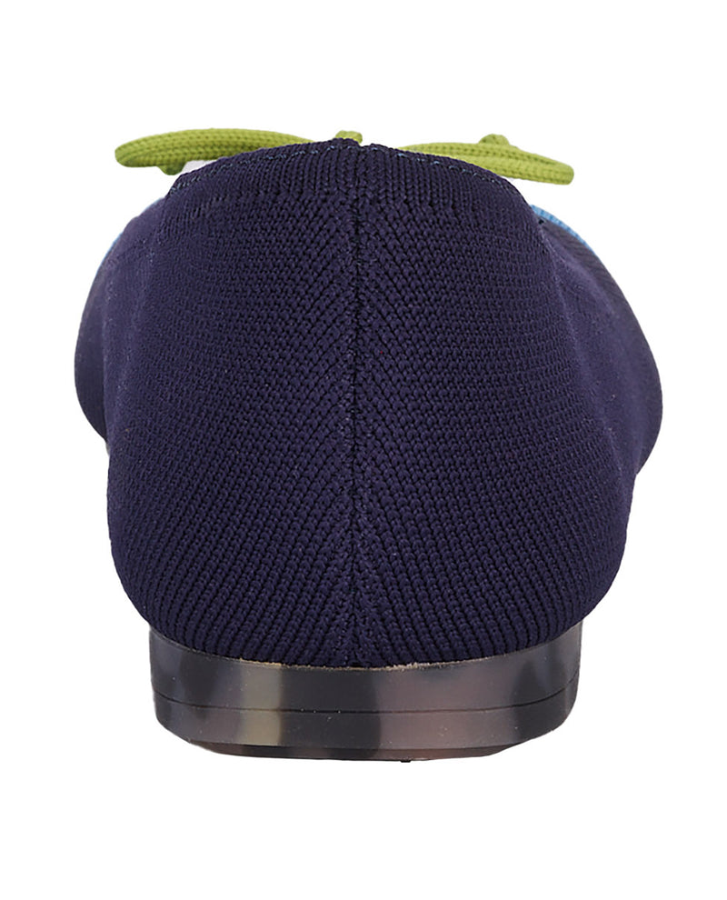 ROS HOMMERSON NOELLE KNIT SHOE NAVY/LIME