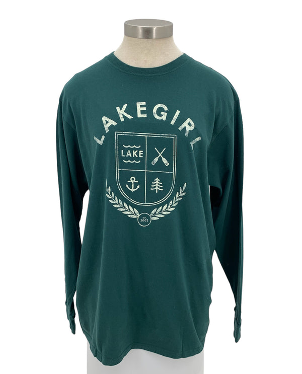 LAKEGIRL OLR153 RINGSPUN LONG SLEEVE TEE EVERGREE