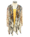 ORIGAMI OLS-4618BG ALL LACE CARDIGAN BROWN