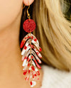 TRACY LYNN PALMS EARRINGS RED