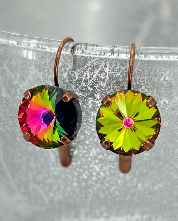 Rachel Marie Designs PENNY COPPER EARRING VITRIAL