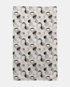 CJ BELLA CO CJ13-371 BEIGE GEO CIRCLES TEA TOWEL