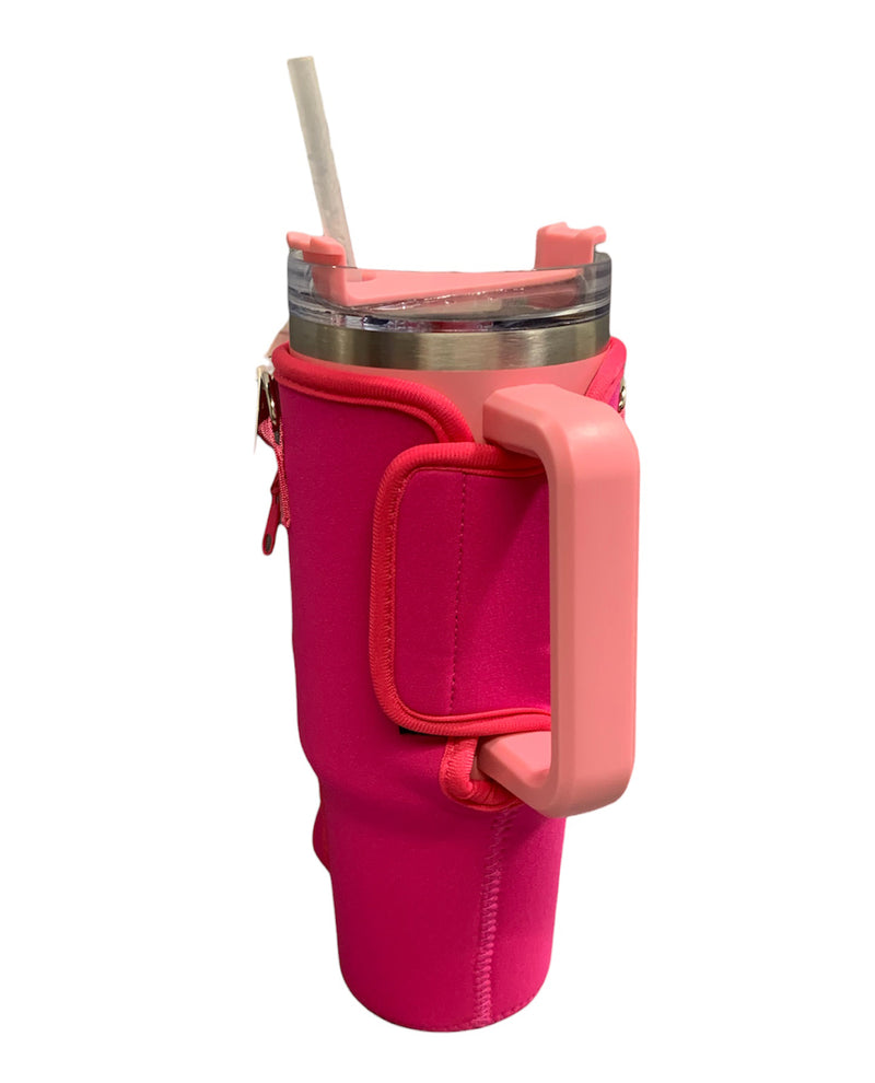 THP1003 TUMBLER STRAP POUCH hot pink