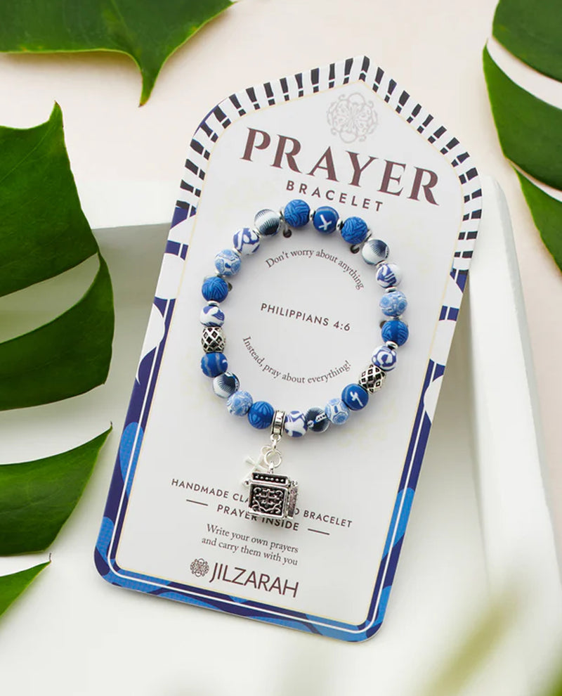 JILZARAH PRAYER BOX BRACELET BLUE