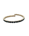 Prongless Large Crystal Stone Bracelet BRASS NAVY