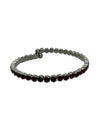 Prongless Large Crystal Stone Bracelet GUNMETAL SIAM