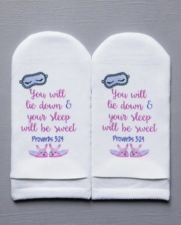 STANDING ON THE WORD PROVERBS 3:24 YOU WILL SOCK