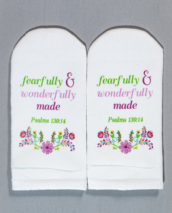 STANDING ON THE WORD PSALMS 139:14 FEARFULLY & WONDERFULLY MADE SOCK