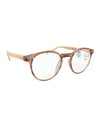 R923 ROUND NATURAL LOOK READERS brown combo 