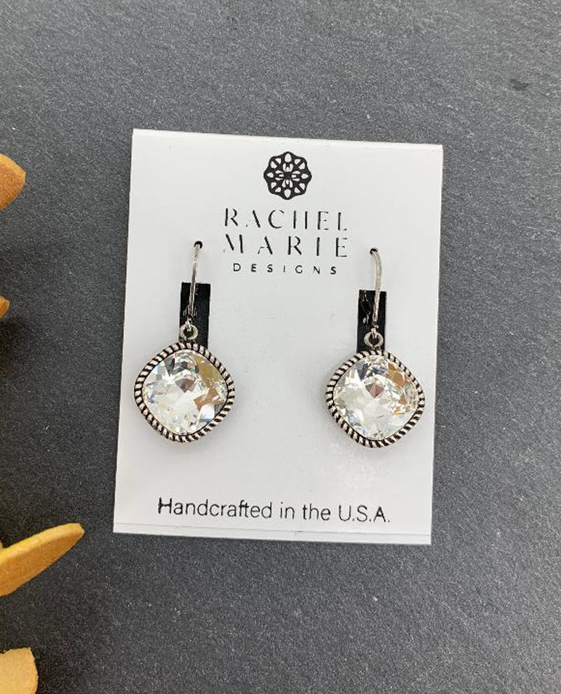 RACHEL MARIE DESIGNS RAVEN EARRING CLEAR