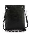 Rhinestone Grid Petite Crossbody BLACK