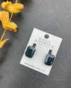 RACHEL MARIE DESIGNS ROBIN GLASS STONE EARRING GREY FOG