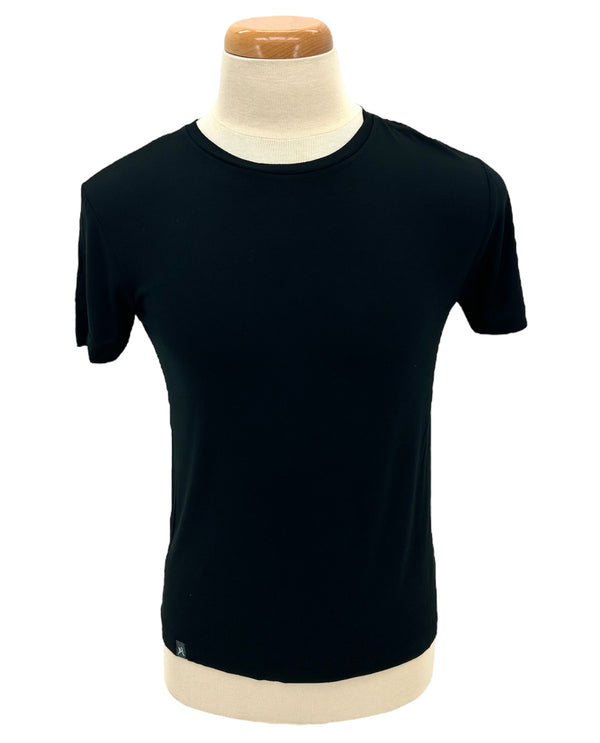 HENRAIL S17MT-0032 MENS SOLID TEE BLACK