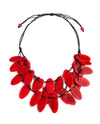 Organic Tagua SC1703 NICI Necklace RED