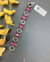 RACHEL MARIE DESIGNS SOLOMA BRACELET MAGENTA