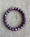 Stackable Stretch Stone Beaded Bracelet PURPLE