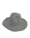 SH8010 FEDORA STRAW HAT grey