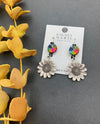 Rachel Marie Designs Sunflower Small Stone Drop Earring VITRIAL MEDIUM