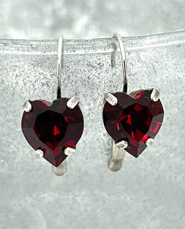 Rachel Marie Designs Sweet Treat Heart Crystal Leverback Earring SIAM