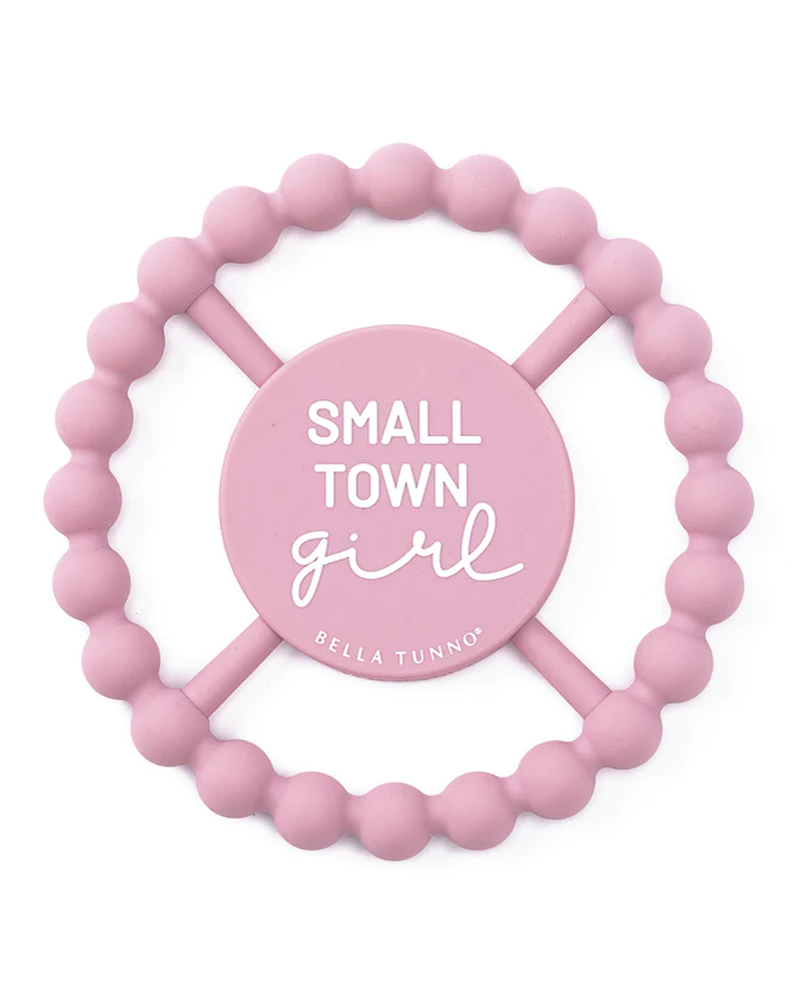 BELLA TUNNO TE201 SMALL TOWN GIRL TEETHER Dishwasher Safe Teether