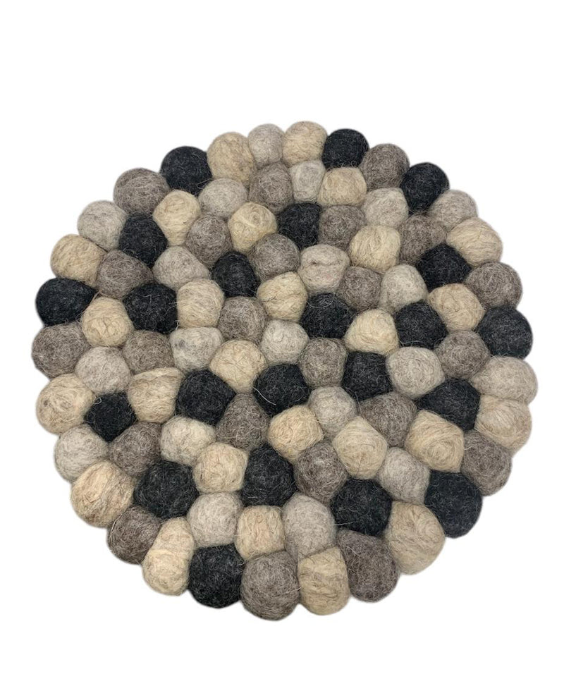 THIRSTYSTONE ROUND FELT TRIVET GREY