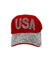 BH1047-C USA BASEBALL CAP RED